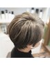 カット＋グラデーション白髪ぼかし＋前処理剤