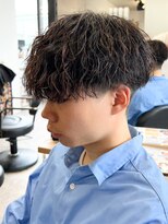 マッシュスパイラルパーマツイストスパイラル波巻きメンズ