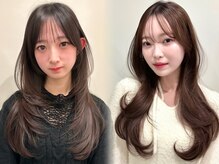 ライン(LINE)の雰囲気（流行りの韓国ヘア、レイヤーカット、小顔カットもお任せ下さい！）