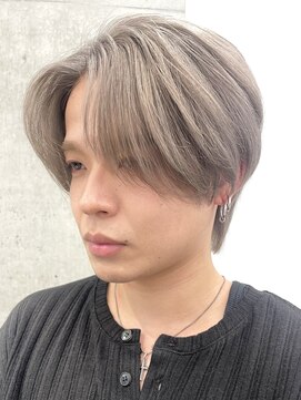 サンクプロジェクト(cinq PROJECT) オリーブグレージュメンズアッシュグレージュカラーシルバーヘア