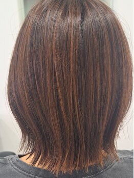 カット＋髪質改善カラー＋トリートメントでお洒落染めもグレイカラーも白髪ぼかしもさらツヤ感が半端ない!