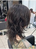 ＊ミディアムウルフパーマヘア！ロングウルフレイヤーパーマ