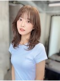 ハニーベージュ　レイヤーカット