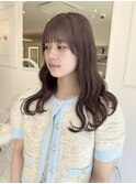 lavender brown / ウェーブ巻きstyle