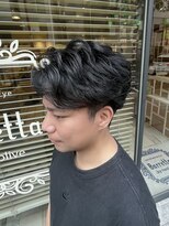 バレッタ(Barretta by neolive)&nbsp;フェザーパーマ/ニュアンスパーマ/センターパート/メンズカット