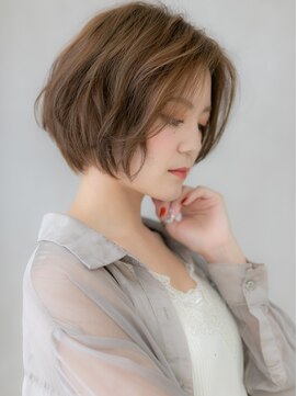 カバーヘア ブリス 大宮西口(COVER HAIR bliss) ヘーゼルブラウンアシンメトリー抜け感ショートX大宮30代40代
