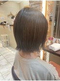 髪質改善/顔周りレイヤーカット/グレージュ[千葉/千葉駅]