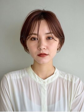 アンドレイ 表参道(andrey) 着物ヘア/ダークアッシュ/ミディアムレイヤーカット/表参道