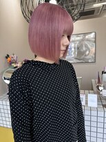 プリュム(plumu.)&nbsp;ピンクカラー／タッセルボブ／ペールピンク／ピンクベージュ