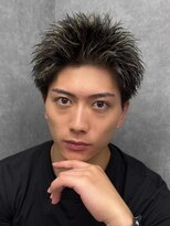 エルマーク 松山(L-MARK) スパイキーショート/アップバング/ツーブロック/メンズ/眉毛