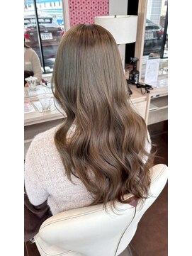アース いわき店(HAIR&MAKE EARTH) ミルクティーグレージュ×韓国風ゆるウェーブロング
