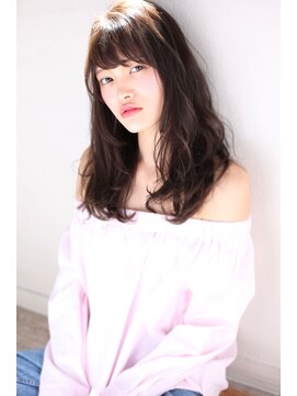 マリアバイアフロート(Maria by AFLOAT) 【Maria by afloat】モーブカラーワンサイドウエーブロング♪