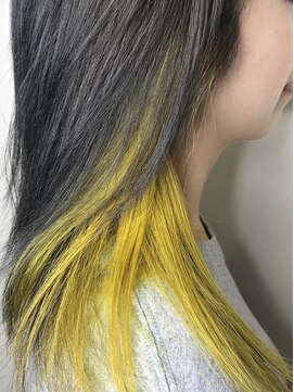 フラット 千葉(Flat.) グレージュインナーイエローカラー/JAGARA代見【千葉】