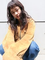 ウォーター 表参道(WATER)&nbsp;シースルー前髪/鎖骨ミディアム/ニュアンスパーマ/南青山/表参道