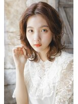 カライング(ing)&nbsp;【+～ing 】ミディアムレイヤーオレンジベージュ【柳沼くるみ】