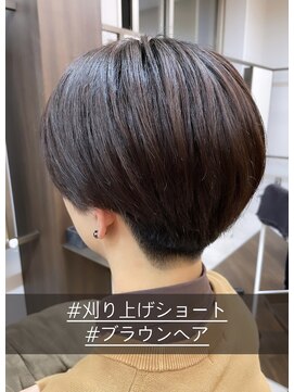 アプシー 三田駅前店(Apsee) 刈り上げショート/ナチュラルブラウン