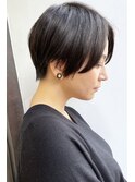 《knit銀座》大人黒髪20代30代40代ハンサムショート丸み前下がり