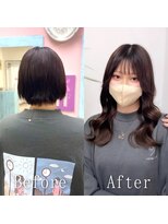 あるじゃんすー 天神店&nbsp;こっくりダークブラウン#シールエクステ#こなれミディ#天神