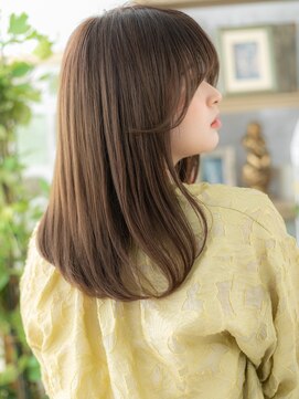 カバーヘアアンドスパ ブリス 浦和(COVER HAIR&SPA bliss) 大人かわいい艶髪斜めバングエアストレートTb2浦和20代30代40代