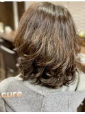 デジタルパーマスタイル 福山市cure美容院