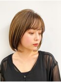 【長谷川】ナチュラルボブインナーカラー
