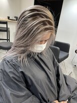 ラフ(LAFF)&nbsp;#バレイヤージュ#グレージュカラー#ボブウルフ#ココアベージュ