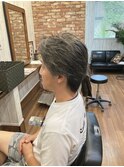 ミディアムスタイル+ハイライト