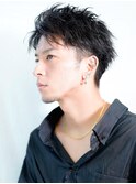 大人の爽やかアップバング