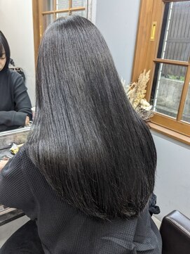 オズ 安積店(OZ) ダブルカラー外ハネボブインナーカラーハイライトケアブリーチ