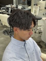 ルアン 大分駅店(ruen)&nbsp;大分 府内 センターパート ツイストスパイラルパーマ 中村友哉