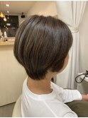白髪ぼかしハイライト×シルバー