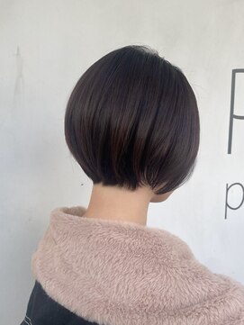 ヘアーメイクパウダー 天王寺寺田町店(Hair make powder) 大人可愛い20代30代40代小顔ショートボブマッシュグレージュ