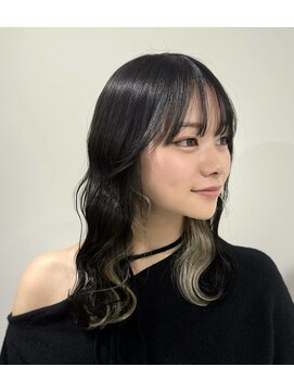 エイミー(aimee) dark gray × white beige