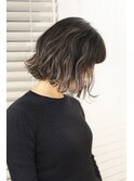 前下がり外はねボブ×グラデーショングレージュ【CICATA鎌倉】