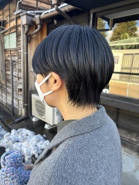 フォルムヘアデザイン 桐生店(FORME hair design) 【aica】黒髪ベリーショート○ハンサムショート