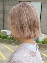 オズ 安積店(OZ) 安積ブリーチカラー外ハネボブベージュカラーレイヤーカット30代