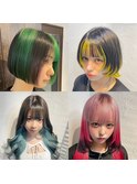 大人気ブリーチデザインカラー☆デザインカット池袋