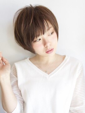 ロミー 本厚木(ROMMY.) 20代~50代◎フェミニン/マロンベージュ◎フェザーショート