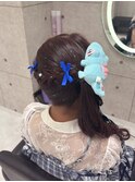 サイドポニーテール