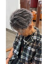 リップス 吉祥寺アネックス店(LIPPS)&nbsp;ホワイトシルバーバレイヤージュサーフフェザー