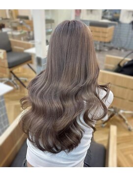 ボアップ 難波店(boappu) #エクステ#プルエクステ#ハイトーン#グレージュ#ロングヘア