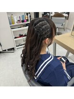 ユアーズヘア 新宿三丁目店(youres hair) サイド編み込み