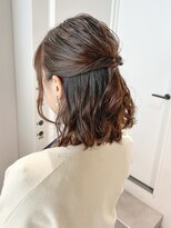 トリッカ シブヤ(TRICCA SHIBUYA)&nbsp;ボブアレンジ/ハーフアップ/緩めヘア/お呼ばれ/ヘアセット/渋谷