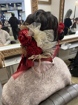 コワファースト 大分(COIFF1RST) 成人式/編みおろしスタイル/りぼん