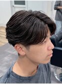 ニュアンスパーマ/センターパート/京都/メンズ/men's