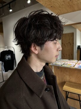 クオル キャスト 熊本(QOL×cast) 無造作ニュアンスマッシュシャドウシャドウパーマ