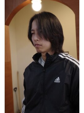 エディ(Edy) メンズセンターパート韓国ヘア眉毛カット岡山