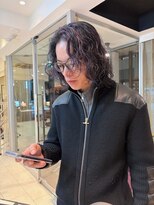 ソワンドゥ ブレス カルム 西中島店(soin de brace calme)&nbsp;メンズデザインカラー×ハイライト×ニュアンスパーマ