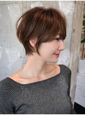 ショートヘア/分け目なし/イメチェン/30代40代50代60代/表参道