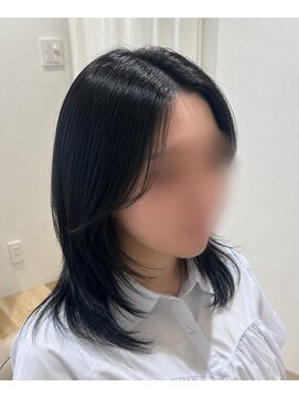 エアー(Air) ミニハッシュカット×ブルーブラック